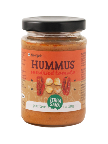 Terrasana Hummus spread met zongedroogde tomaten bio 190g